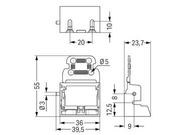 WAGO 221-519/000-053 Befestigungsadapter 
