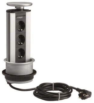 Hager Tischeinbaumodul 3Steck-  G7043LAN 