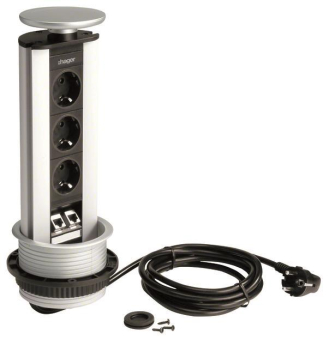 Hager Tischeinbaumodul 3Steck-  G7045LAN 