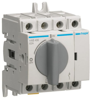 Hager Lasttrennschalter 4polig    HAB406 