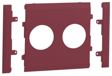 Hager Blende 2fach Steckdose    G3792ROT 