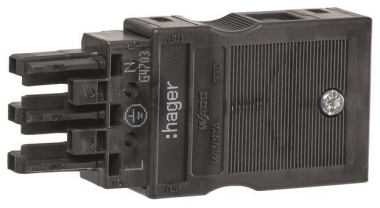 Hager Eingangsbuchse Wago 3polig   G4703 