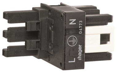 Hager H-Verteiler 1xStecker        G4773 