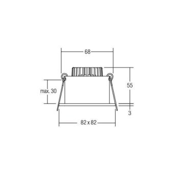 BRUM LED-Einbaustrahler         12267083 