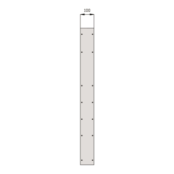 Walther Modul-100mm breit       86010000 