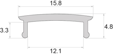 Rutec Profil Abdeckung opal        65592 