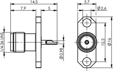 TEGA SMA-Einbaubuchse          100024676 