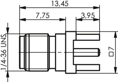 TEGA SMA-Buchse f.LTP 50Ohm Au 100024719 