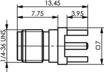 TEGA SMA-Buchse f.LTP 50Ohm Au 100024719 
