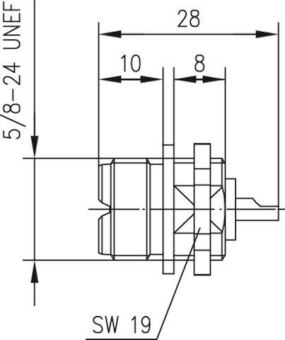 TEGA UHF-Einbaubuchse Löt      100024345 