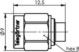 TEGA SMA-Kabelstecker        J01150A0121 