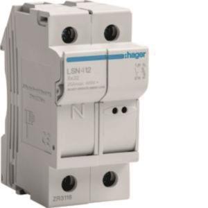 Hager Sicherungselement 1P+N 25A  LSN412 
