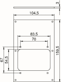 OBO VHF-P6 Abdeckplatte 