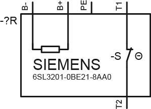 Siemens 6SL32010BE218AA0 SINAMICS Brems- 
