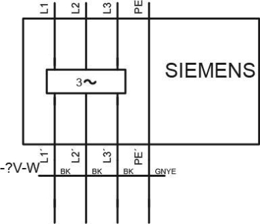 SIEM SINAMICS         6SL3203-0BE27-5BA0 
