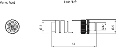 Siemens 6GK19050EA00 M12-Anschl.stecker 