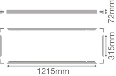Ledvance PANEL 1200 X 300 SF MOUNT KIT 