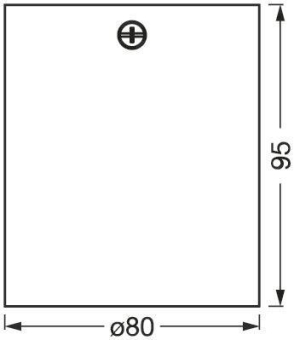 Ledvance Surface spot Square GU10 White 