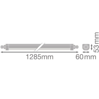 LEDV DAMP PROOF COMPACT TH FR-Leuchte PC 