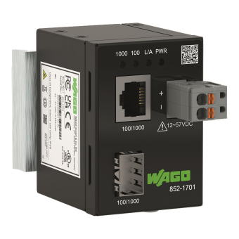WAGO 852-1701 Industrial Media Converter 