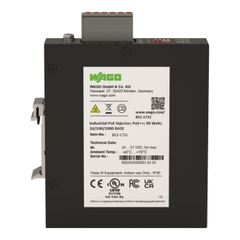 WAGO 852-1732 Industrial PoE Injector 