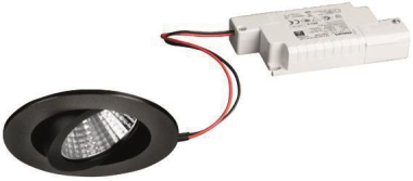 BRUM LED-Einbaustra. IP65 schwarz DAMITA 