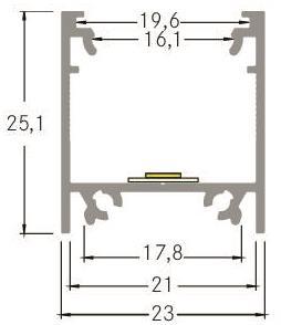 Brumberg LED-Alu-Profil L2000   53603070 