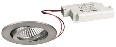 BRUM Einbaustrahler rund 6W nickel  BB03 