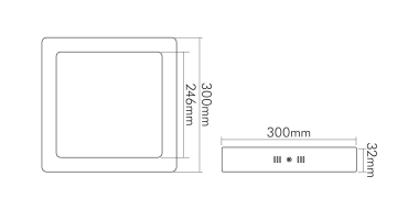 Nobile LED Panel Aufbau 300 Q 1504011011 