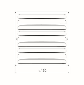 MAICO Metall-Gitter      MGE80/125ALU/LC 