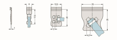 WAGO 734-128 Zugentlastungsplatte, 12,5 