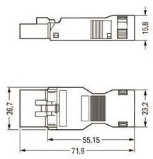 WAGO 890-115 Stecker,mit 