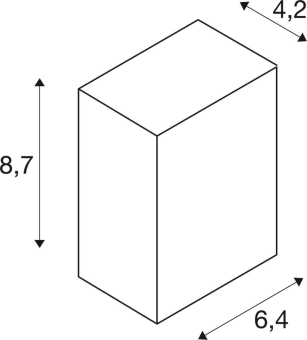 SLV QUAD 1 Wandleuchte eckig      232465 