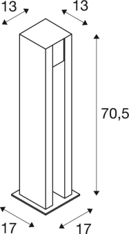 SLV ARROCK SLOT GU10              231440 