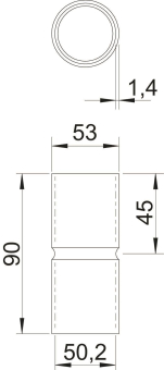 OBO SV50W ALU Aluminiumverbindungsmuffe 