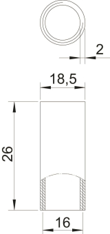 OBO SVM16W DN Stapa Gewindemuffe 