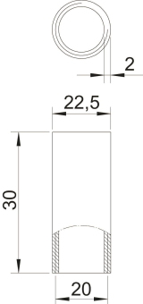 OBO SVM20W SW Stapa Gewindemuffe 