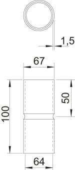 OBO SV63W G Stapa Steckmuffe o.Gewinde 