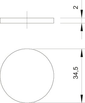 OBO 107 S VTEC PG29 Staubschutzplättchen 