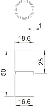 OBO SV16W FT Stapa Steckmuffe o.Gewinde 