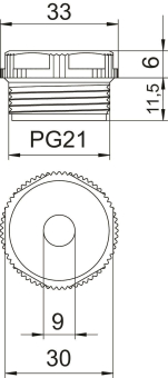 OBO 90 PG21 DSMB Einschraubnippel 
