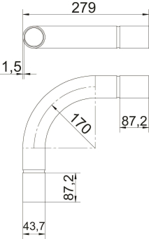 OBO SBN40 G Stapa Steckbogen o.Gewinde 