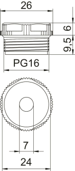 OBO 90 PG16 DSMB Einschraubnippel 