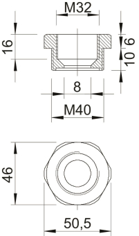 OBO 107 R M40-32 PA Reduktion M40-M32 PA 