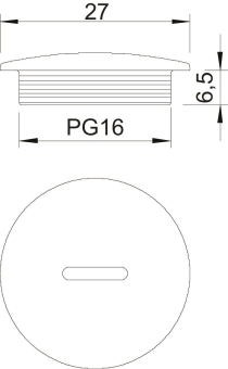 OBO 108 PG16 Verschlussschraube PG16 PS 