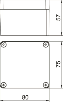 OBO Mx 080705 SGR Alleergehäuse 80x75x57 