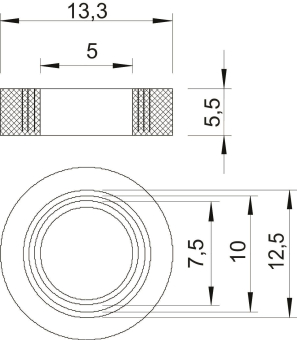 OBO 107 B PG9 Einschnittring PG9 NBR-SBR 