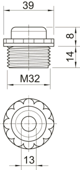 OBO 90 M32 OF Einschraubnippel offene 