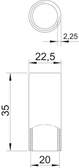 OBO SVM20W ALU Aluminiumverbindungsmuffe 
