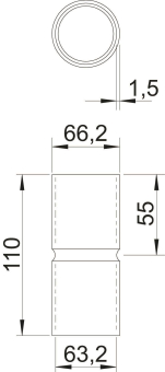 OBO SV63W ALU Aluminiumverbindungsmuffe 